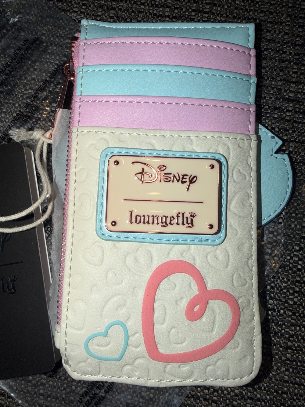 Loungefly Disney Pastel Heart Cardholder Wallet - Stitch